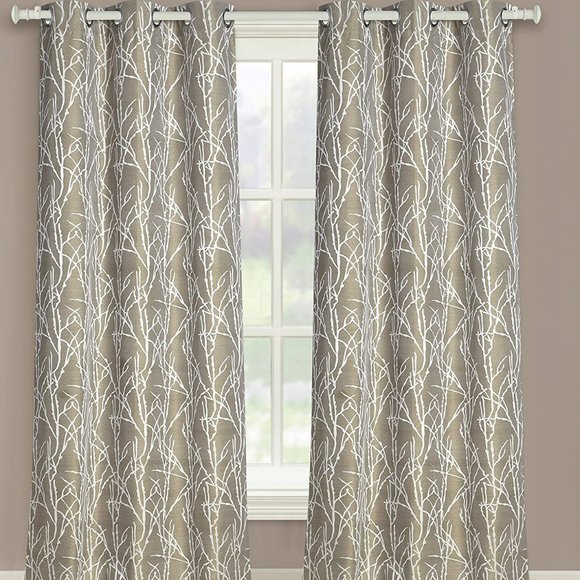 Set of 2 Taylor Gromet Curtain Panels 76"wide by 84"long New by United - Picture 1 of 7